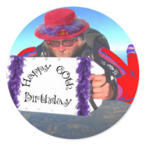 Happy 60th Birthday Round Sticker