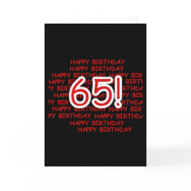 Happy 65th Birthday cards by birthdayTshirts Happy 65th Birthday cards