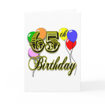 Happy 65th Birthday Merchandise Greeting Cards