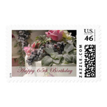 Happy 65th Birthday postage