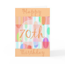 Happy 70th Birthday Card