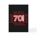 Happy 70th Birthday cards by birthdayTshirts Happy 70th Birthday cards