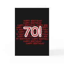 Happy 70th Birthday cards