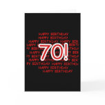 Happy 70th Birthday Card