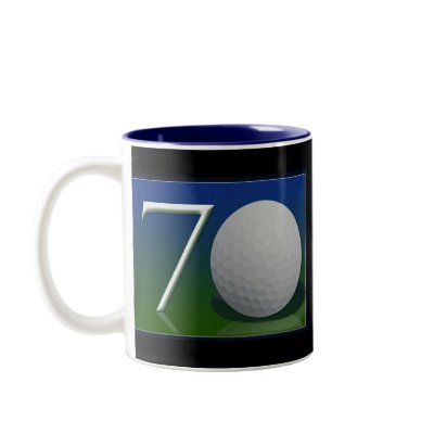 Happy 70th Birthday for golf nut Mug by perfectpostage