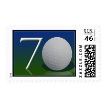 Happy 70th Birthday for golf nut Postage Stamp