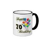 Happy 70th Birthday Gifts and Birthday Apparel Coffee Mugs