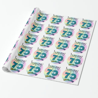 70th Birthday Wrapping Paper | Zazzle