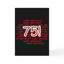 Happy 75th Birthday Greeting Card