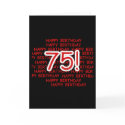 Happy 75th Birthday cards