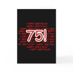 Happy 75th Birthday Greeting Card