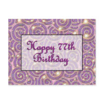 Happy 77th Birthday Post Cards