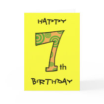 Happy 7th Birthday cards