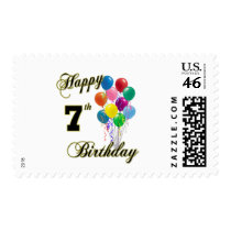 Happy 7th Birthday US Postage Stamp