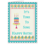 Happy 80th Birthday Card