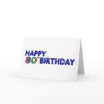 Happy 80th Birthday Gifts and Birthday Apparel cards