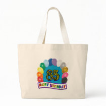 Happy 85th Birthday with Balloons Tote Bag