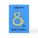Happy 8th Birthday cards