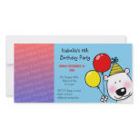 Happy 8th birthday party invitations photo cards