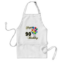 Happy 90th Birthday Gifts and Birthday Apparel Apron