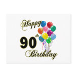Happy 90th Birthday Gifts and Birthday Apparel Post Card