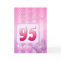 Happy 95th Birthday Grand Mother Great-Aunt Mum Greeting Cards