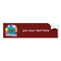 Happy 95th Birthday with Balloons Bumper Sticker