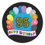 Happy 95th Birthday with Balloons stickers