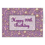 Happy 99th Birthday Card