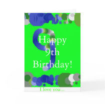 Happy 9th Birthday! cards