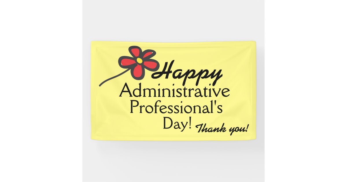 Happy Administrative Professional's Day Banner Zazzle