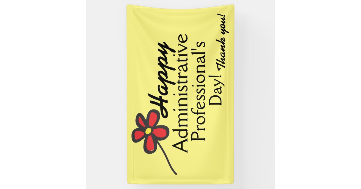 Happy Administrative Professional's Day Banner Zazzle
