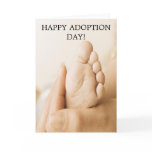 HAPPY ADOPTION  DAY! baby foot card