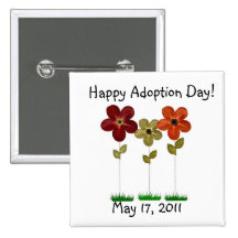 happy adoption day button