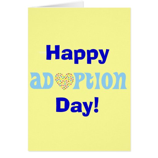 Happy Adoption Day! Card Zazzle