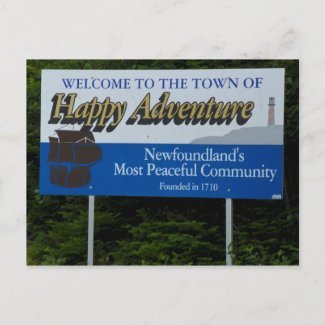 Happy Adventure, Newfoundland postcard