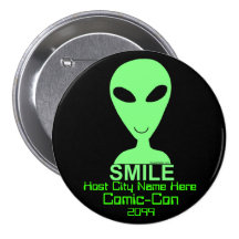 Happy Alien Comic Con VIP Event Merch Button
