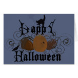 Happy alloween greeting card