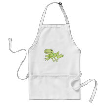 Happy American Bullfrog Apron