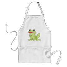 Happy American Bullfrog Apron