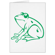Happy American Bullfrog Greeting Card