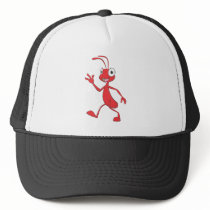 Happy and Friendly Ant Walking Trucker Hats