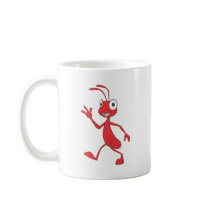 Happy and Friendly Ant Walking Mug