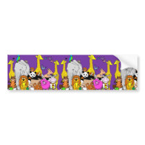 Happy Animals bumper stickers by pollop Happy Animals bumper stickers