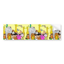 Happy Animals Bumper Sticker