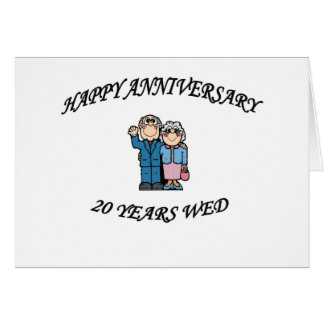 20th Wedding Anniversary Cards | Zazzle