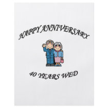 HAPPY ANNIVERSARY 40 copy Flyer Design