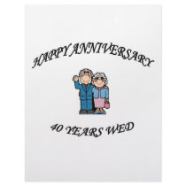 HAPPY ANNIVERSARY 40 copy Letterhead Design