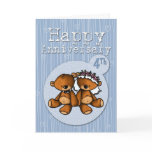 happy anniversary bears - 4 year greeting cards
