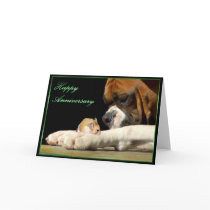 Happy Anniversary Boxer Greeting Card by ritmoboxer Happy Anniversary Boxer Greeting Card